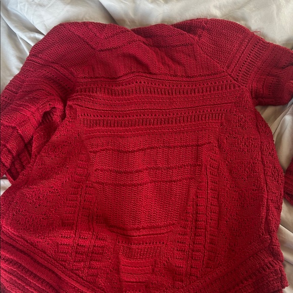 Style & Co. Women's Red Cardigan Sweater - Picture 15 of 16